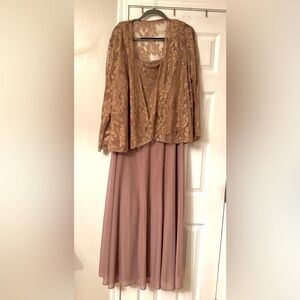 PATRA - Mauve Lace and Chiffon Evening Gown Size 20W